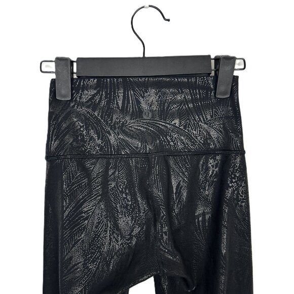 Lululemon Wunder Under High-Rise Crop Legging Acclimatize Black Shine 2 Foil - Picture 6 of 9